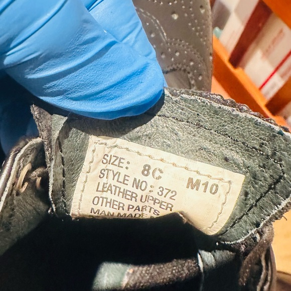 Vintage EXECUTIVE IMPERIAL By Mason Black Leather CORDOVAN Wingtip Shoes. - Picture 14 of 14